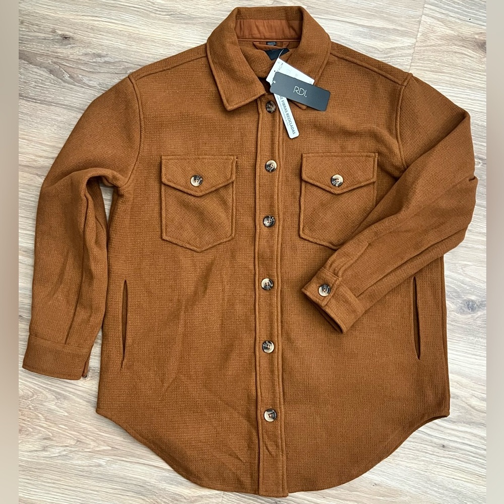 RDI Women’s Textured Knit Shirt Jacket M
